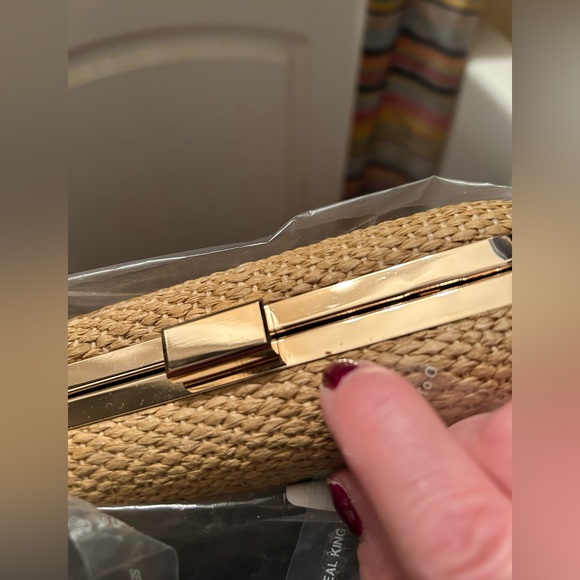 Ann Taylor Cherry hard-sided clutch purse, NWT - Picture 10 of 15